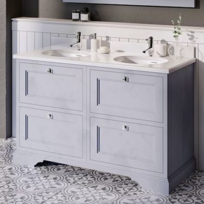 Burlington 1300 Vanity with Worktop and Twin Basins