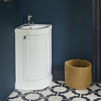 Burlington Corner Cloakroom Vanity with Basin