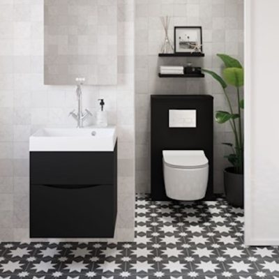 Crosswater Glide II 500 Vanity Unit & Cast Mineral Marble Basin