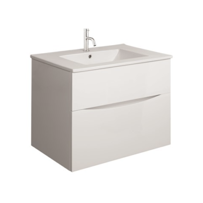 Crosswater Glide II 700 Vanity Unit & Ceramic Basin