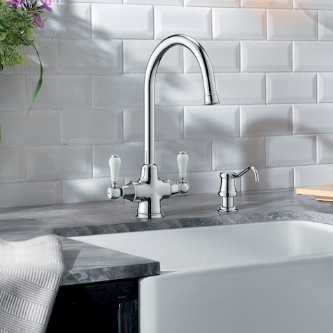 Blanco Vicus Twin Lever Kitchen Mixer Tap