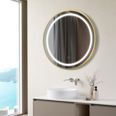 Bathmax Ronda Brushed Brass Illuminated Mirror
