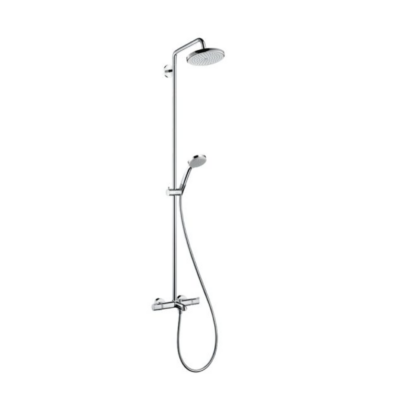 Hansgrohe Croma Showerpipe 220 Thermostatic Bath Shower Mixer